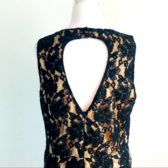 Open back black lace  romper - Picture 5 of 7